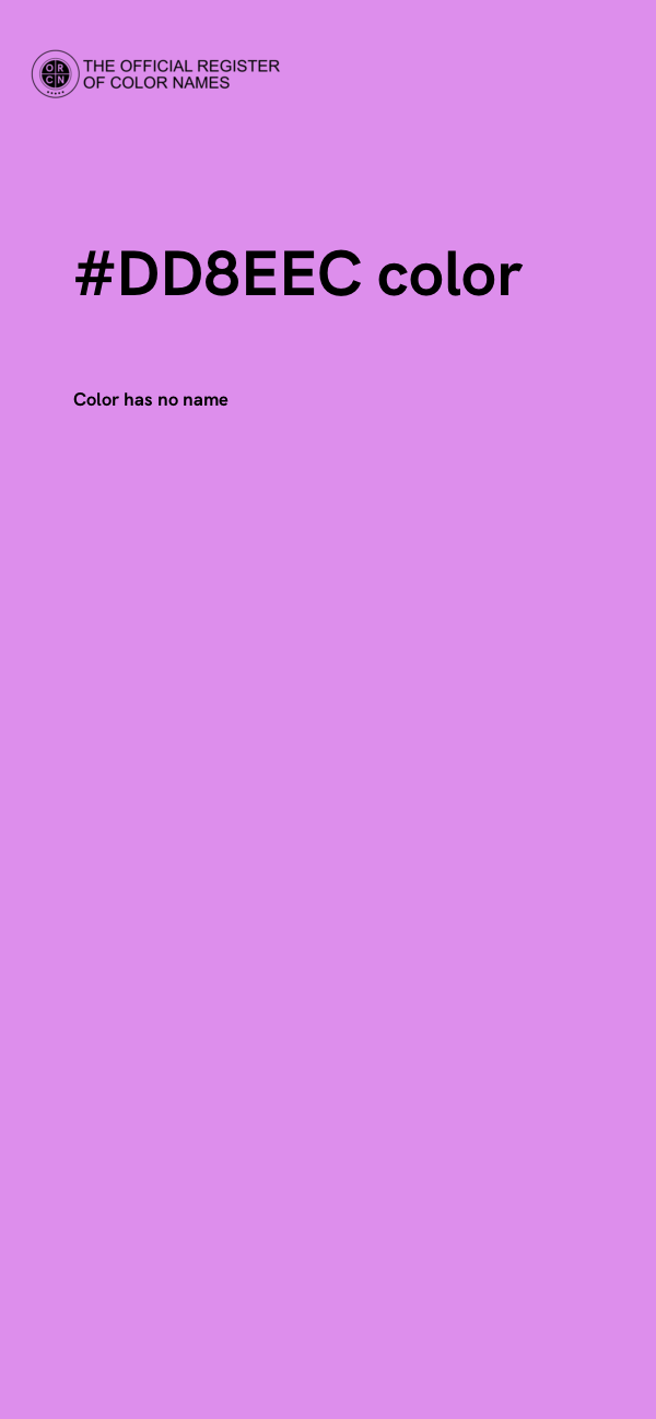 #DD8EEC color image