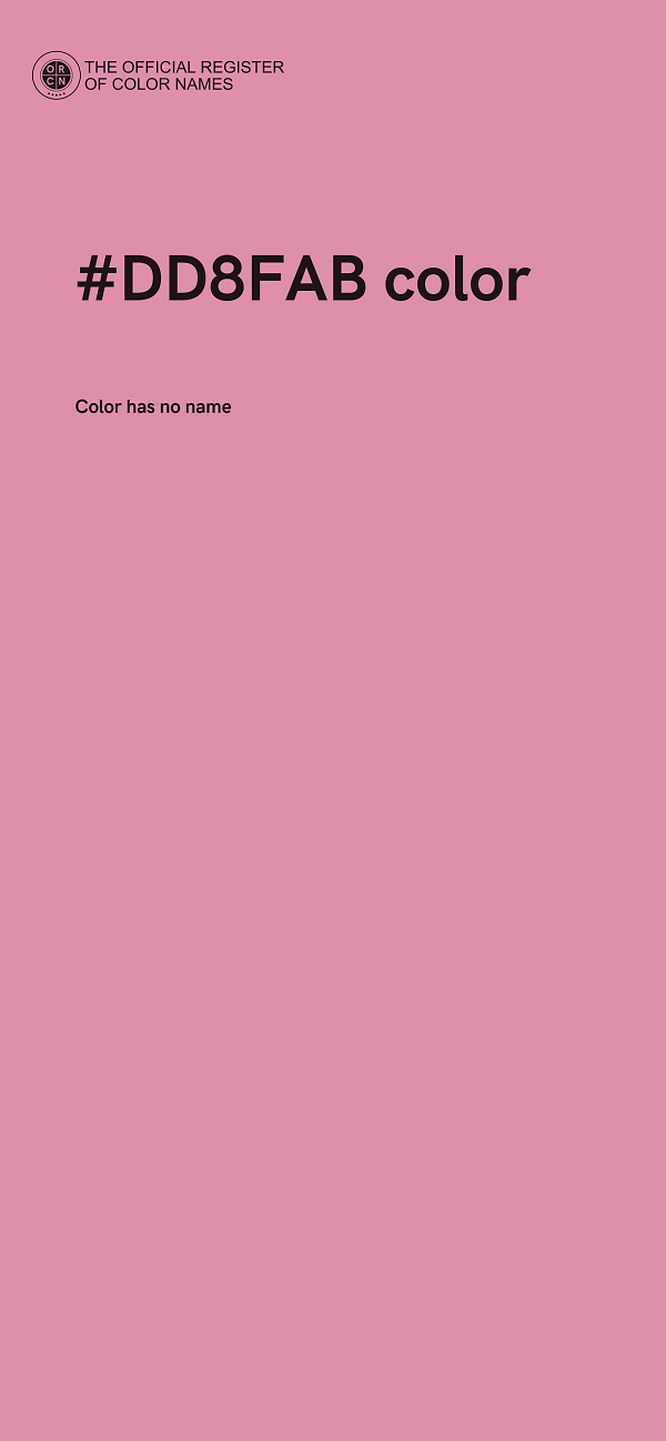 #DD8FAB color image