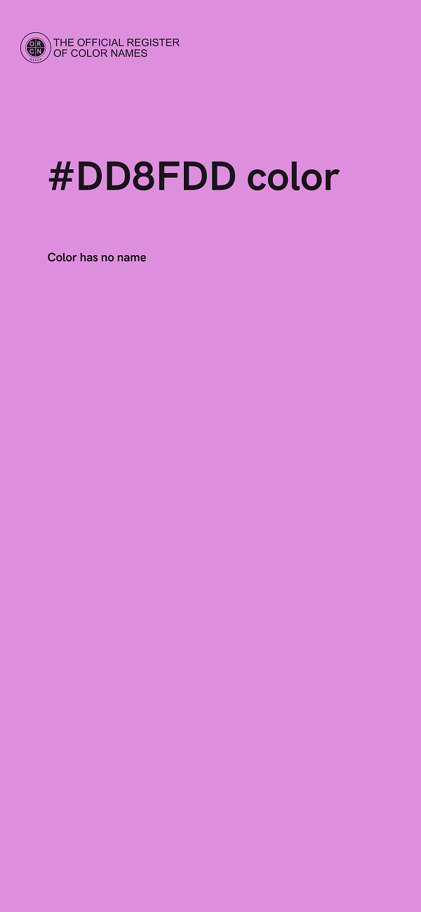 #DD8FDD color image