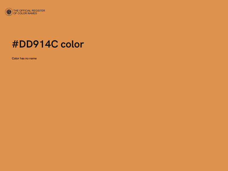#DD914C color image
