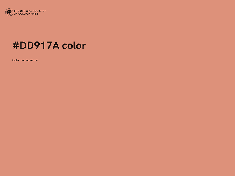 #DD917A color image