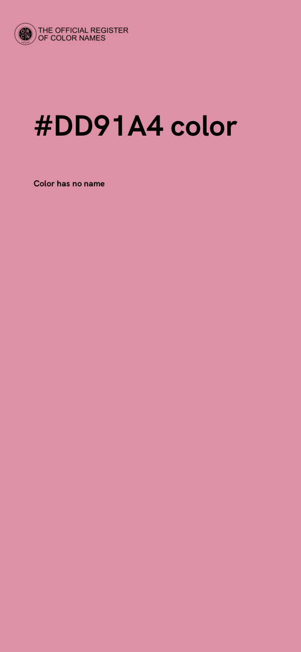 #DD91A4 color image