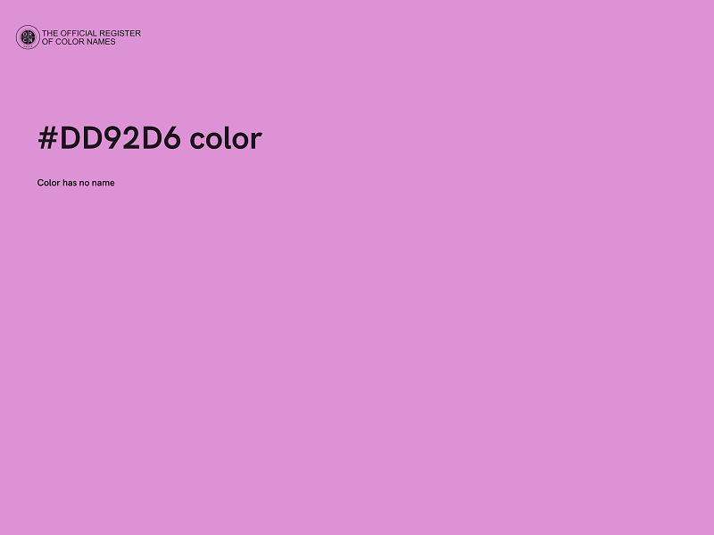 #DD92D6 color image