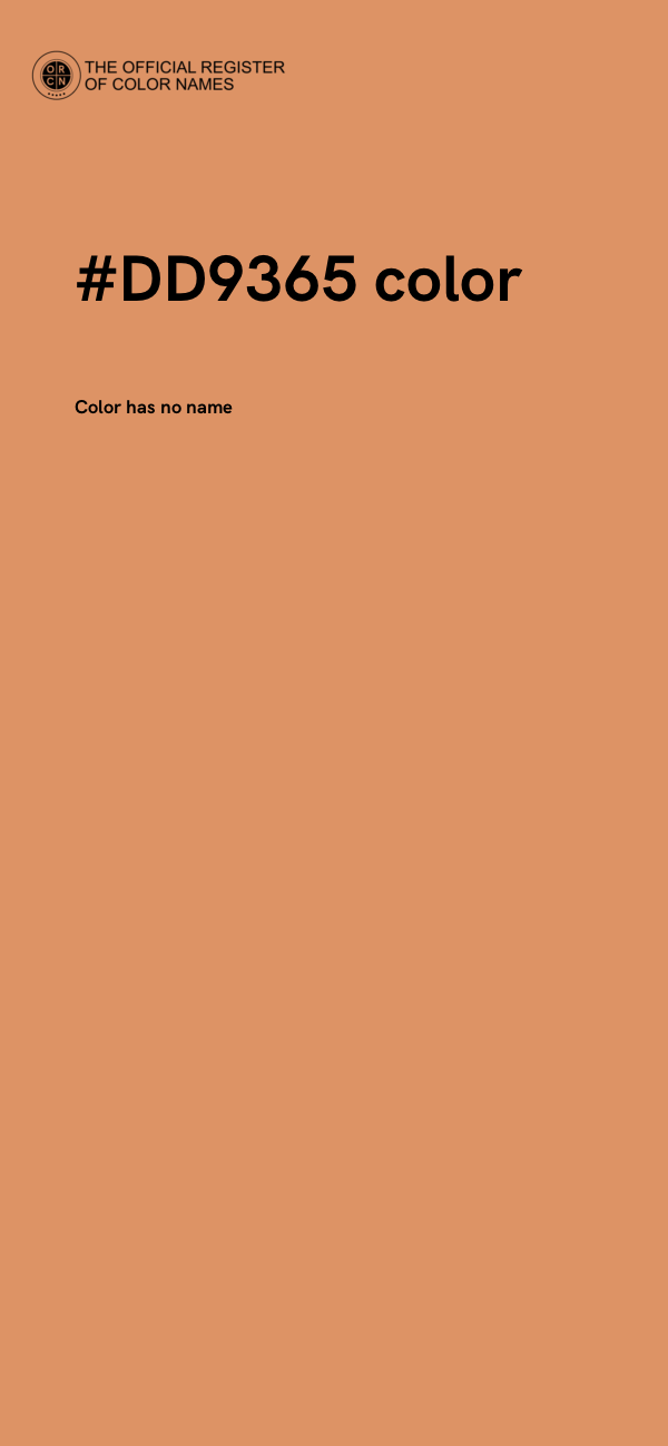 #DD9365 color image