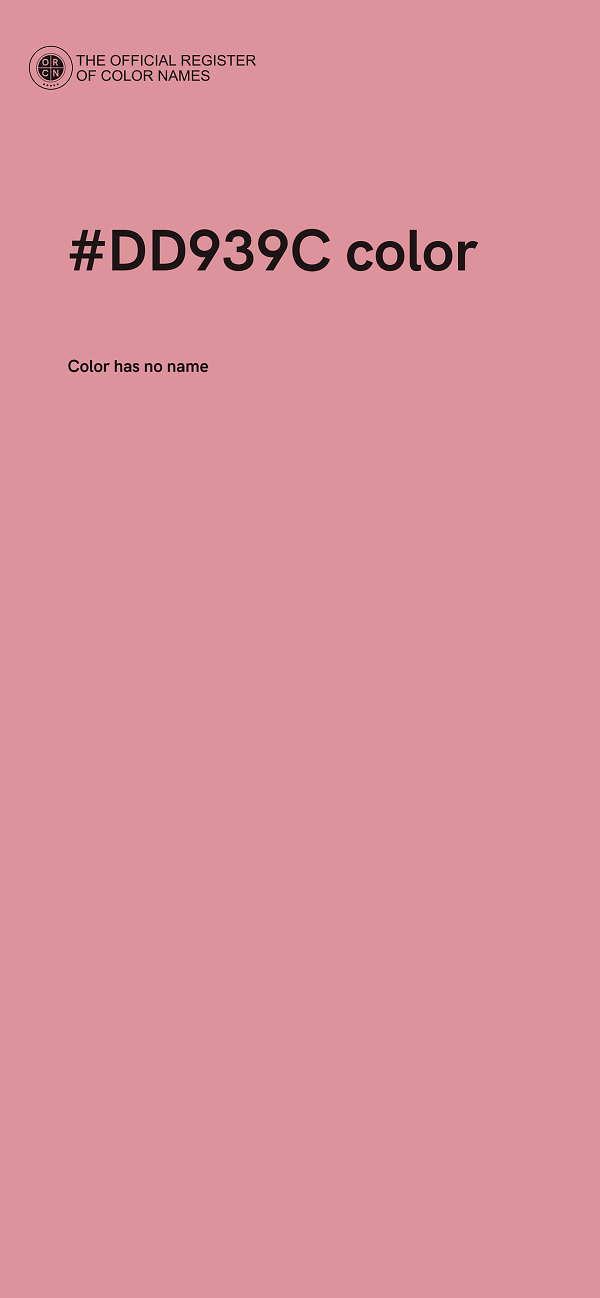 #DD939C color image