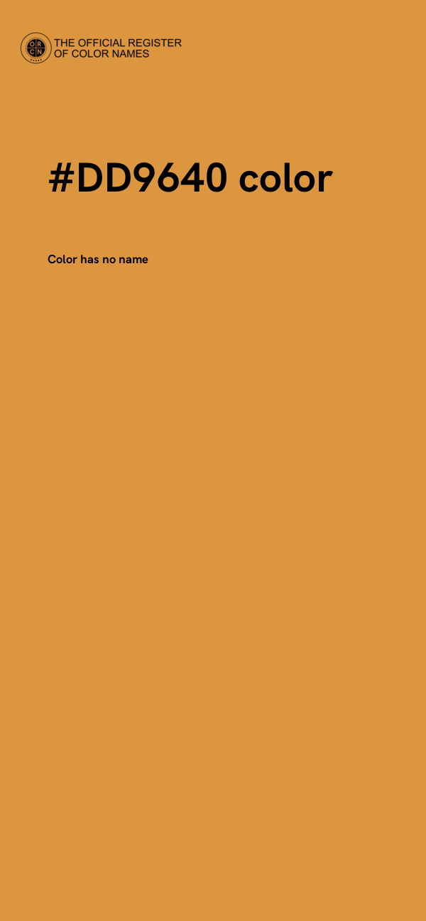 #DD9640 color image