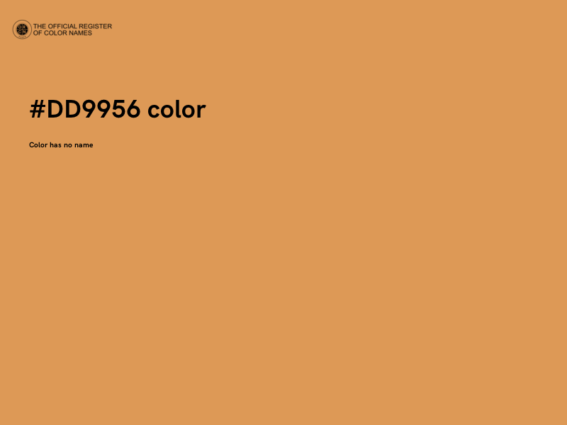 #DD9956 color image
