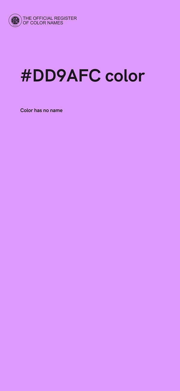 #DD9AFC color image
