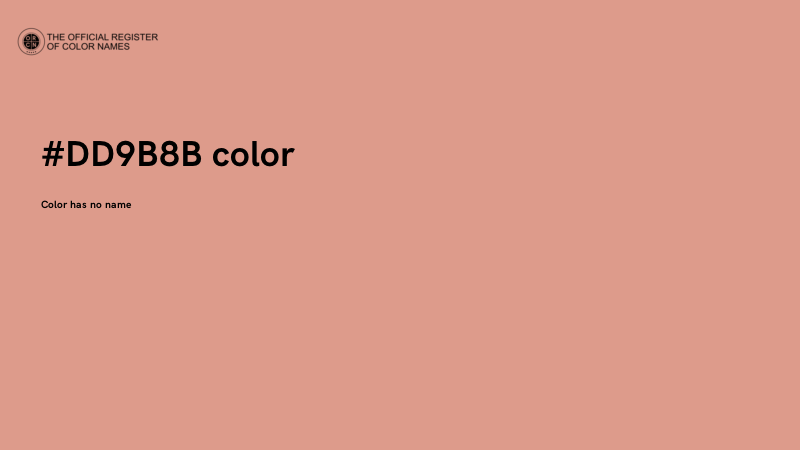 #DD9B8B color image