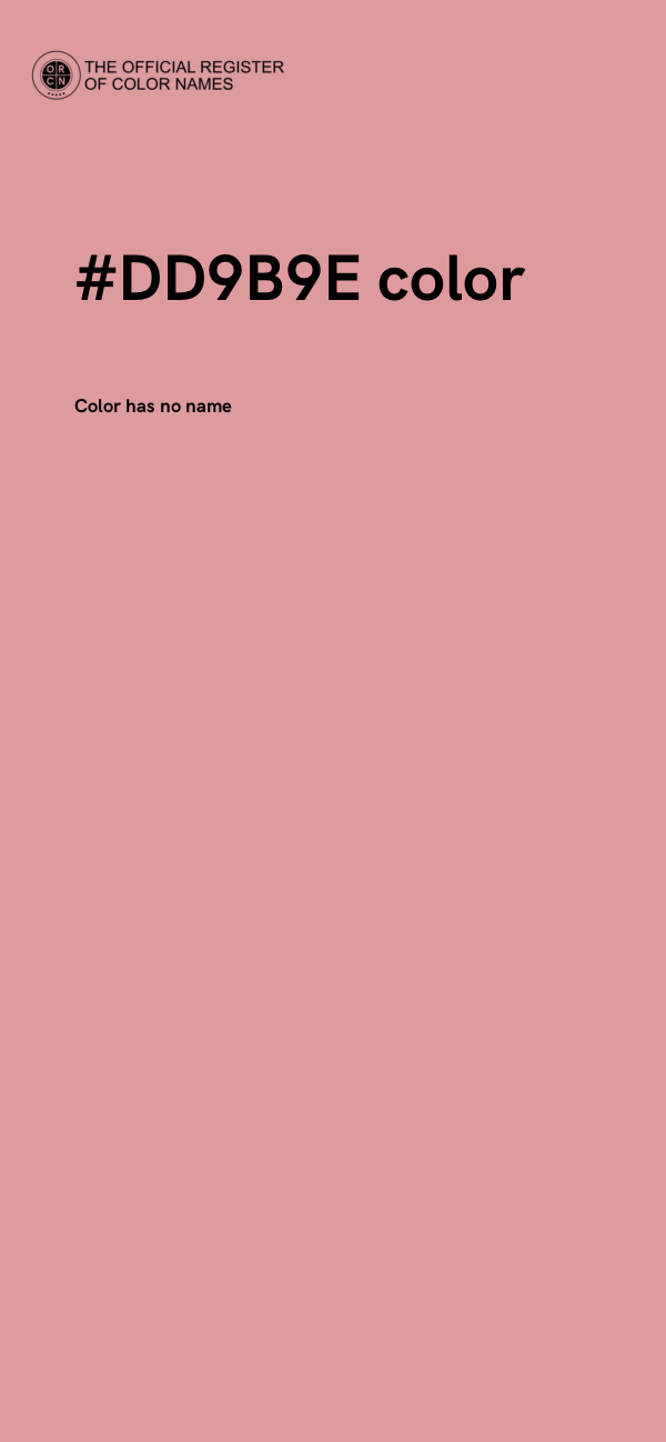 #DD9B9E color image