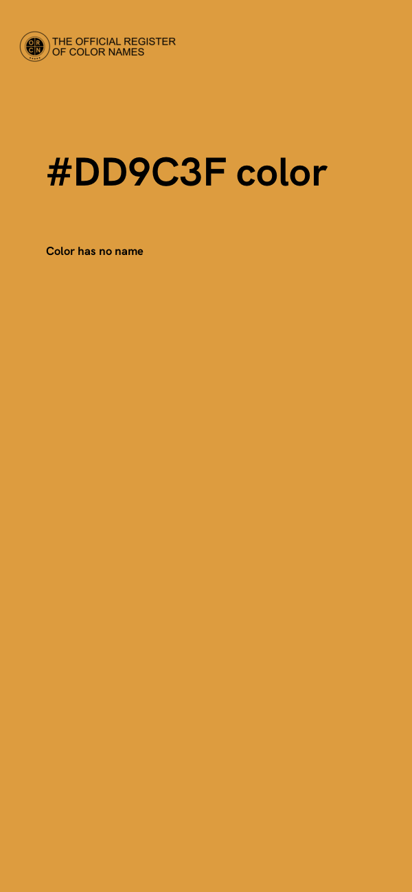 #DD9C3F color image