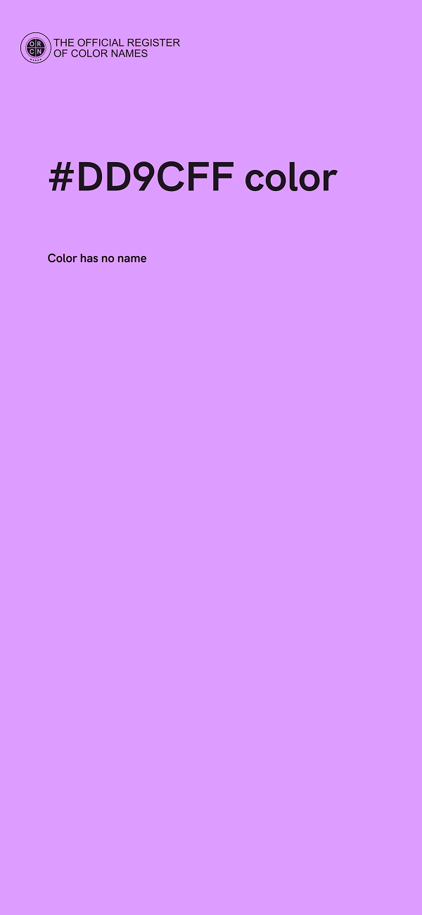 #DD9CFF color image