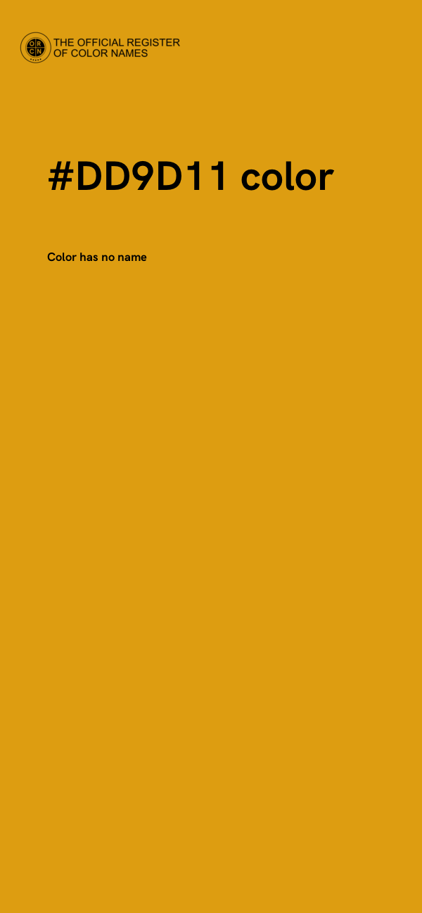 #DD9D11 color image