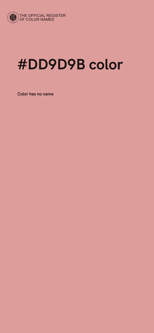 #DD9D9B color image