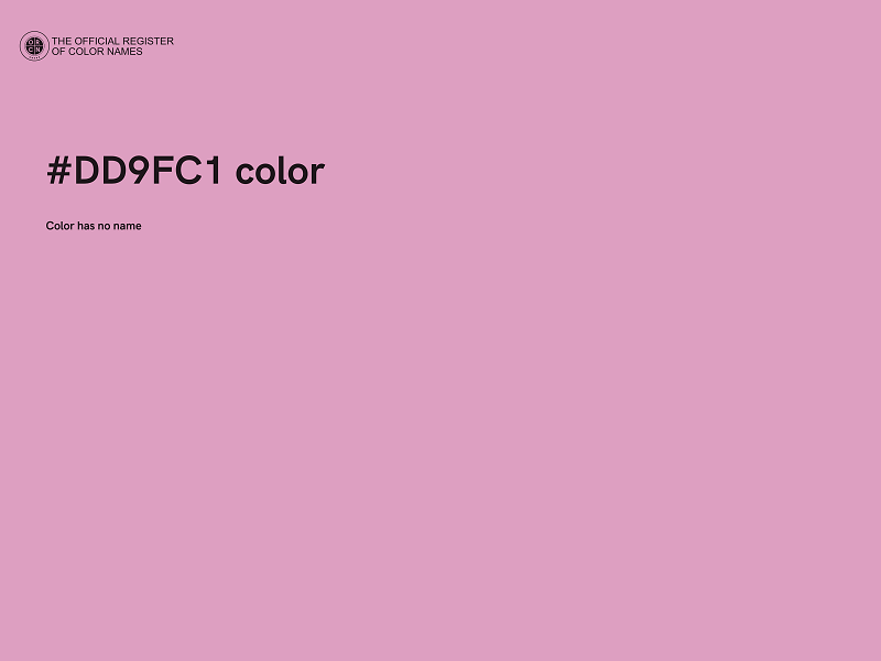 #DD9FC1 color image