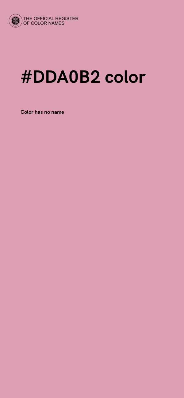 #DDA0B2 color image