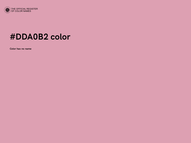 #DDA0B2 color image