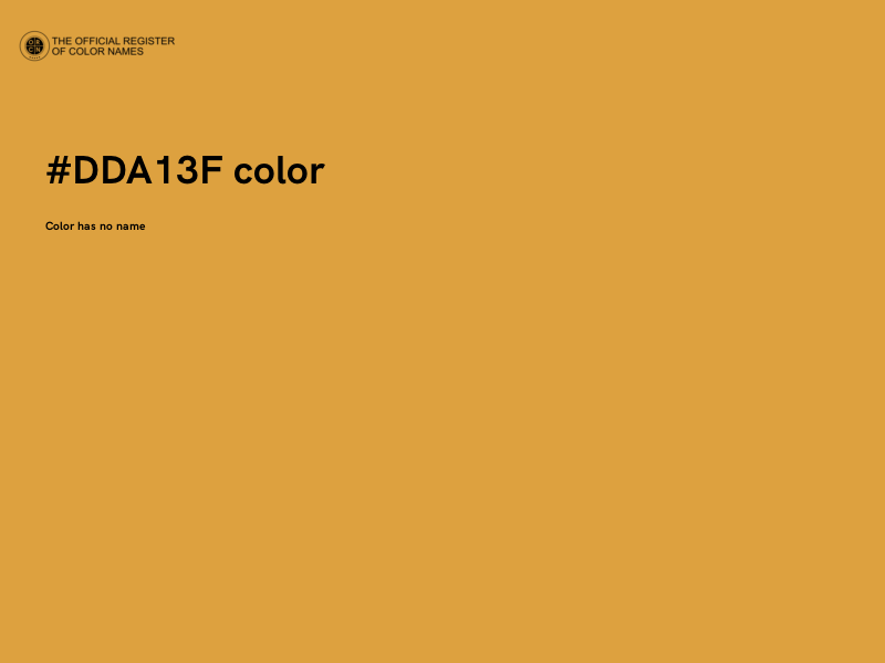 #DDA13F color image