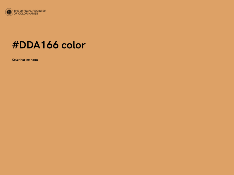#DDA166 color image