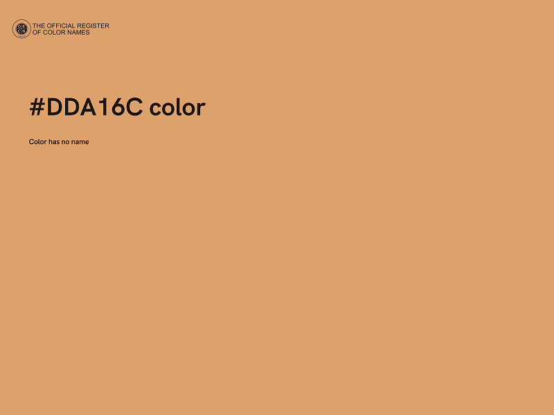 #DDA16C color image