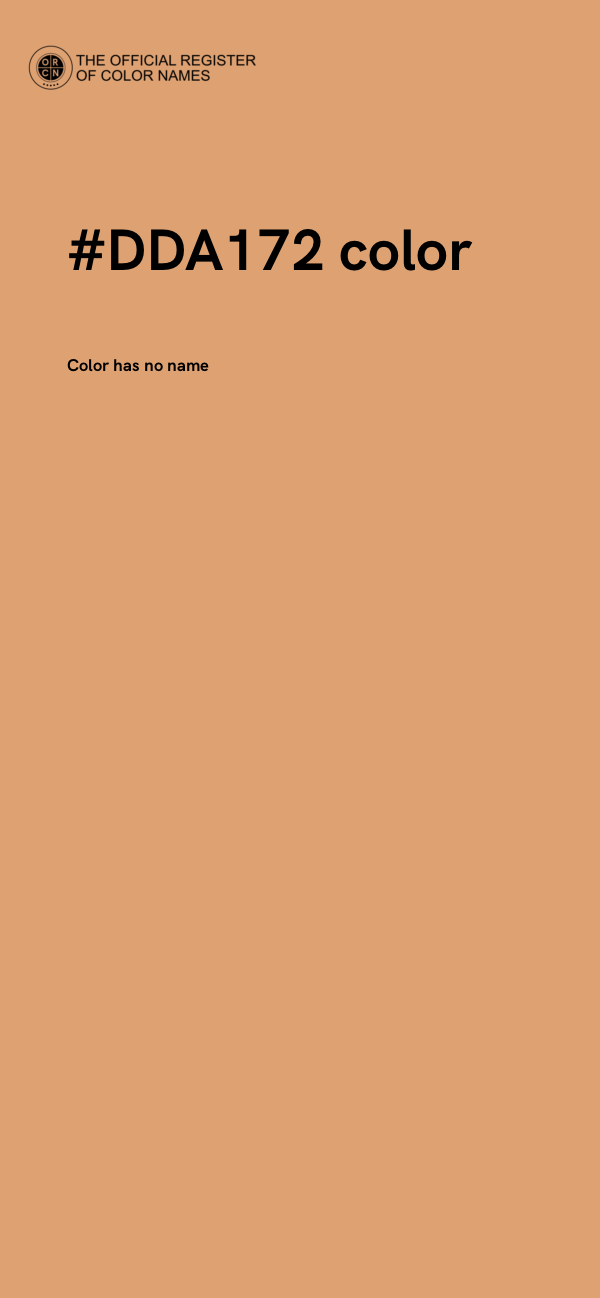 #DDA172 color image
