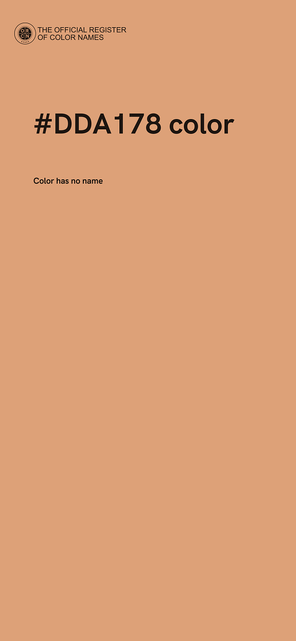 #DDA178 color image