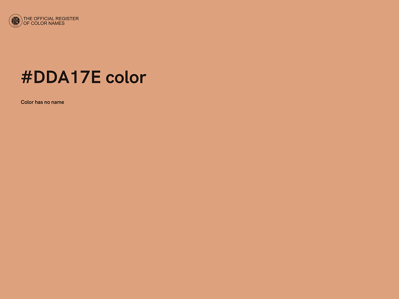 #DDA17E color image