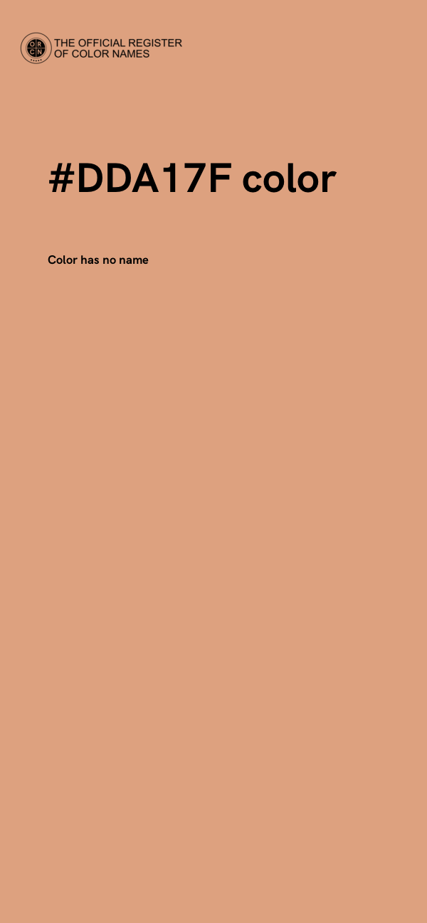 #DDA17F color image