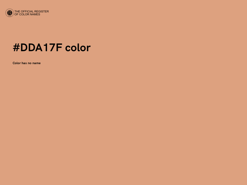 #DDA17F color image