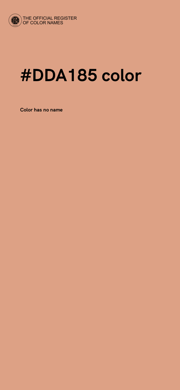 #DDA185 color image