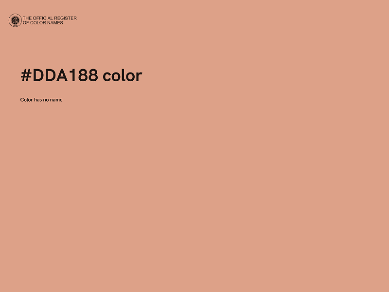 #DDA188 color image