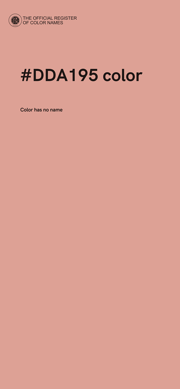 #DDA195 color image
