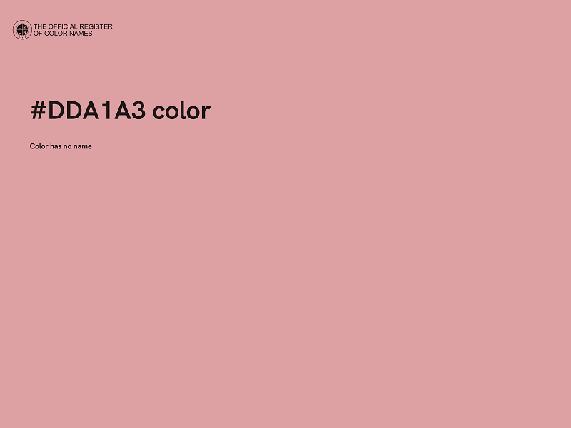 #DDA1A3 color image