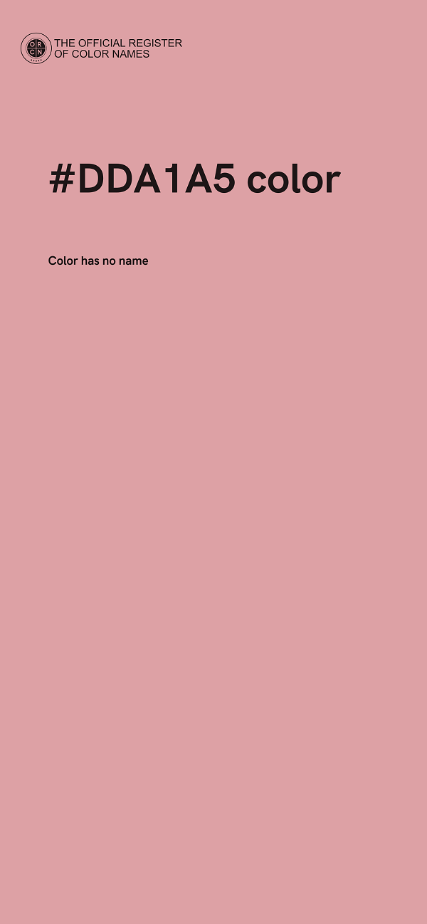 #DDA1A5 color image