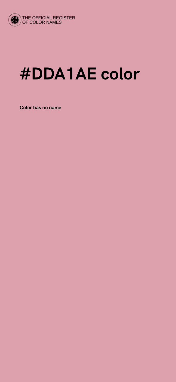 #DDA1AE color image
