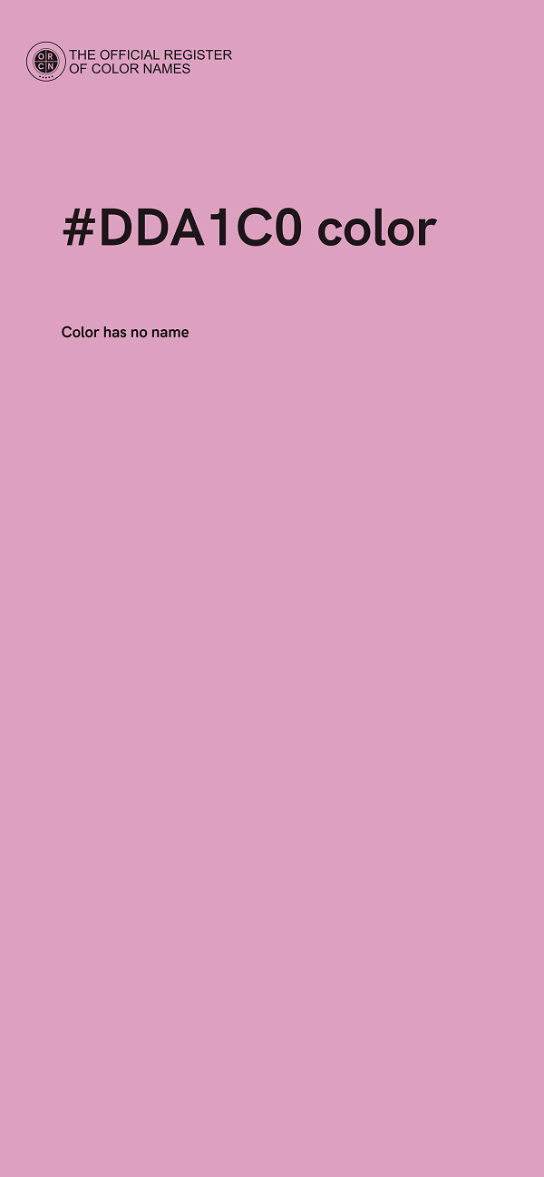 #DDA1C0 color image