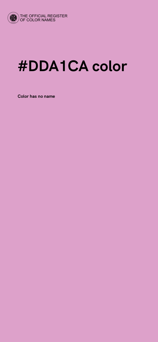 #DDA1CA color image
