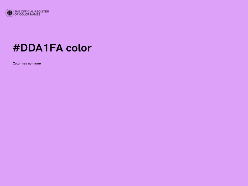 #DDA1FA color image