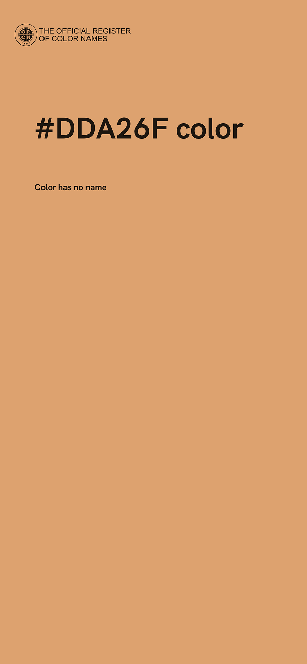 #DDA26F color image