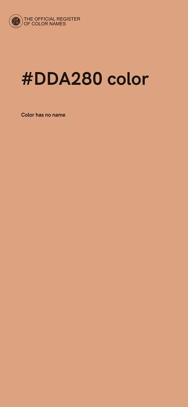 #DDA280 color image