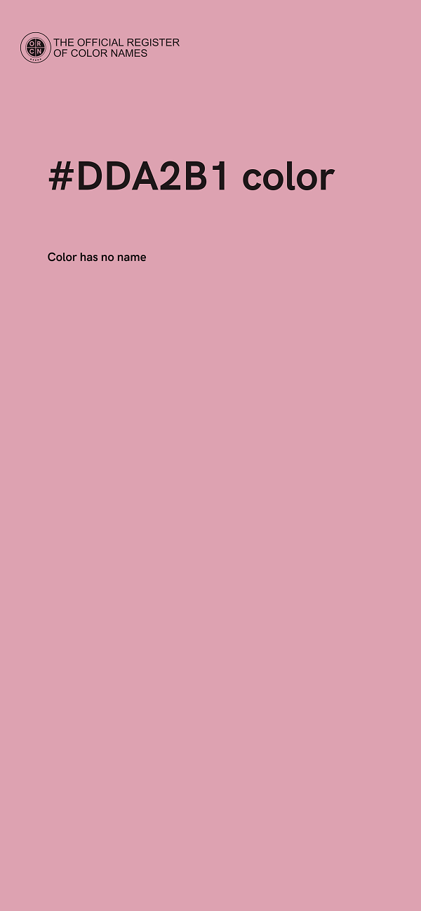 #DDA2B1 color image