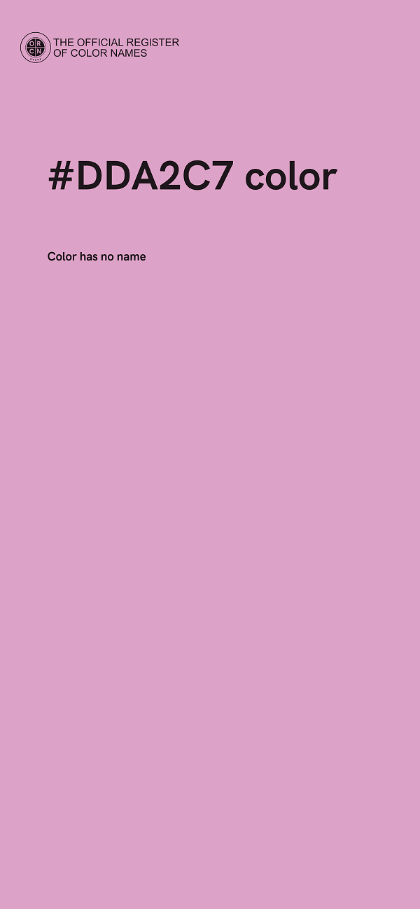 #DDA2C7 color image