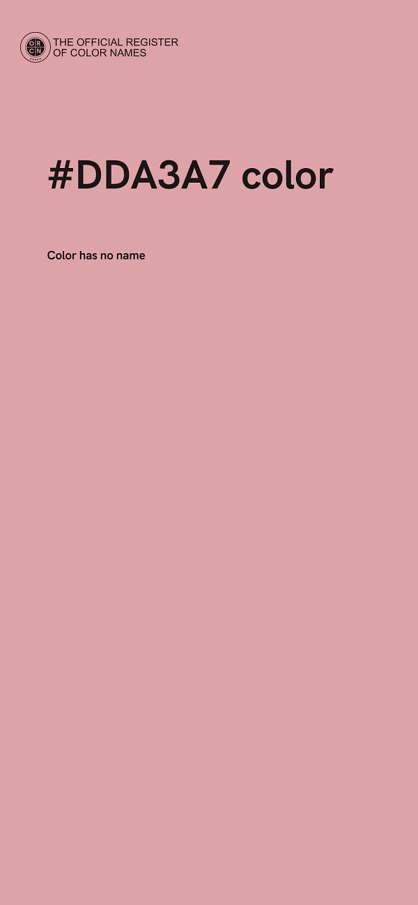 #DDA3A7 color image