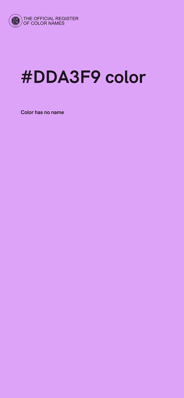 #DDA3F9 color image