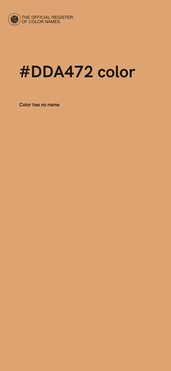 #DDA472 color image