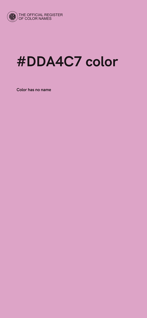 #DDA4C7 color image