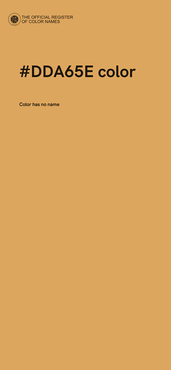 #DDA65E color image