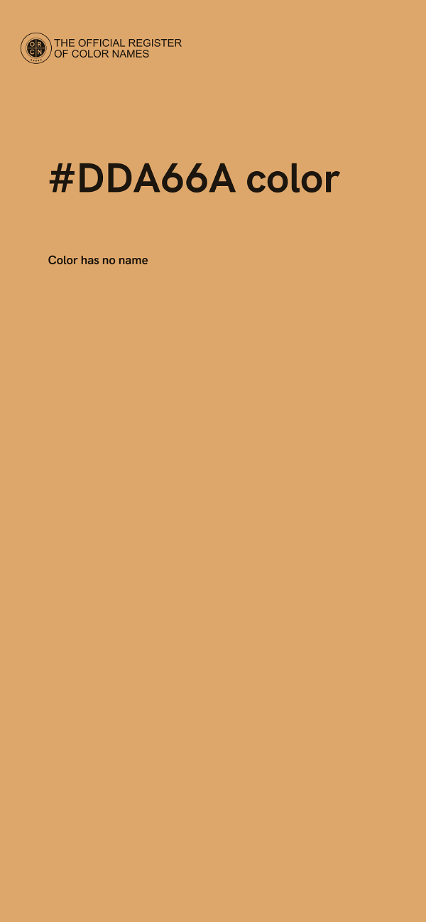 #DDA66A color image
