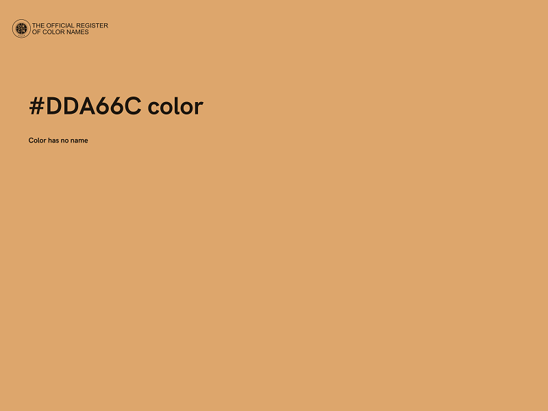 #DDA66C color image
