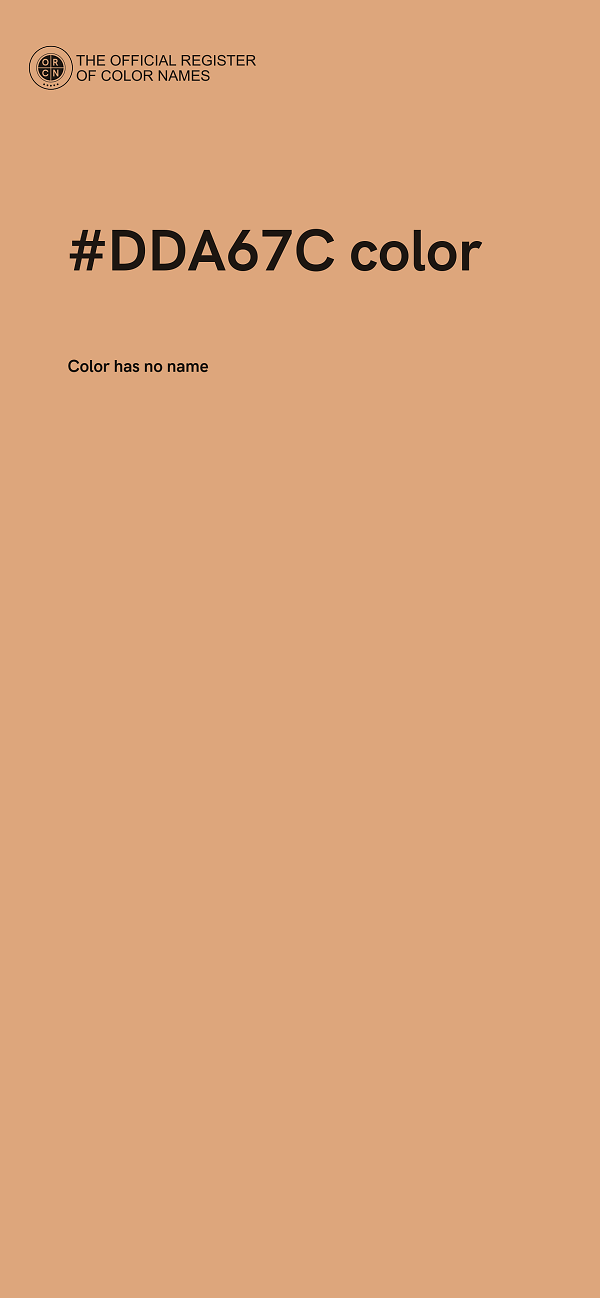 #DDA67C color image